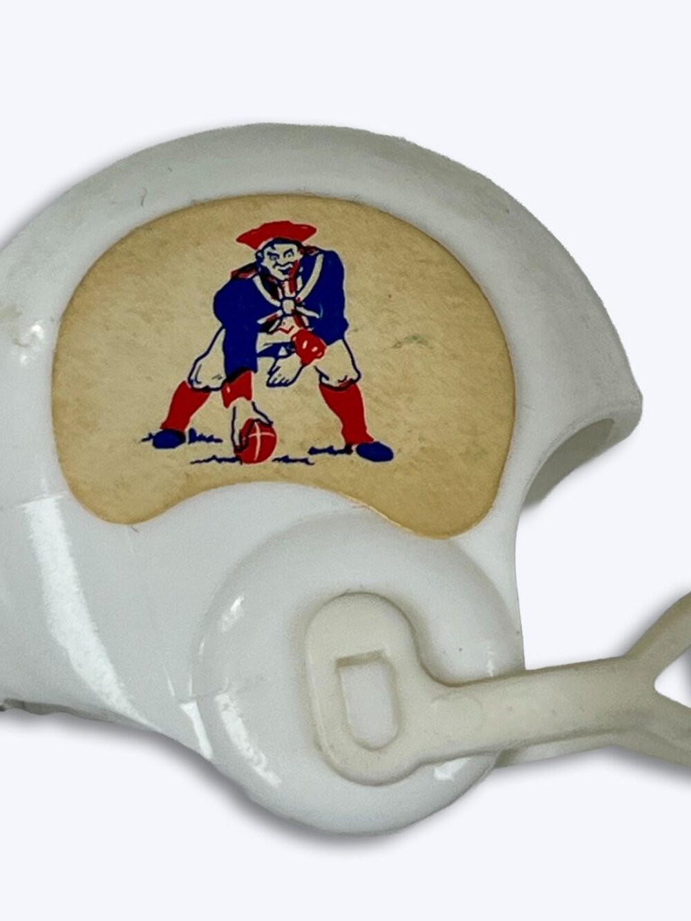 Vtg 1970s NFL Gumball Mini Football Helmet New England Patriots Vending Toy 70s